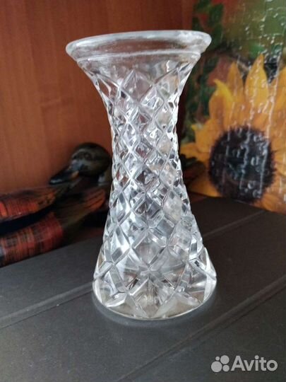 Ваза хрустальная