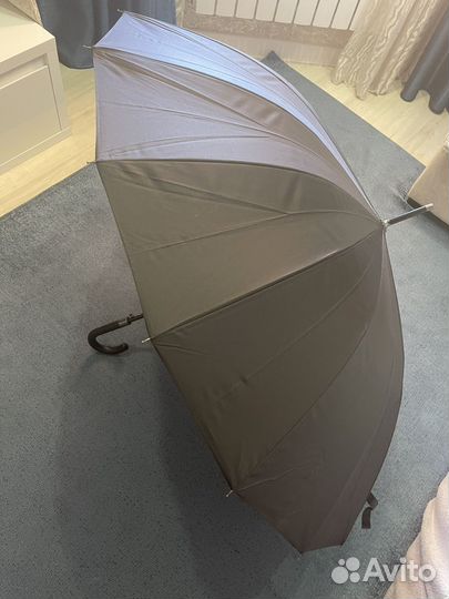 Зонт трость мужской черный