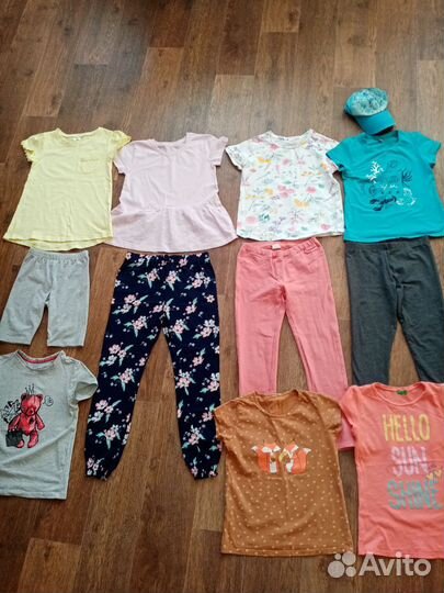 Брюки, леггинсы, футболки для девочки р. 134-140