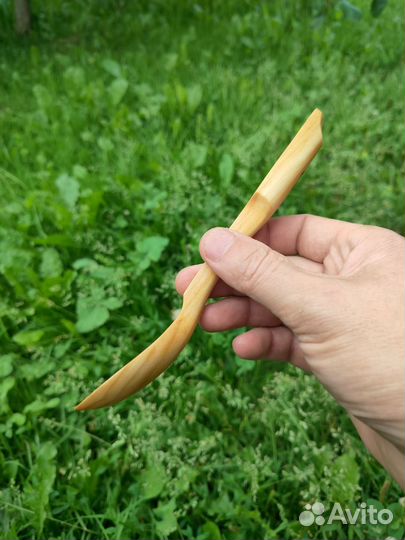 Деревянная ложка со свистком