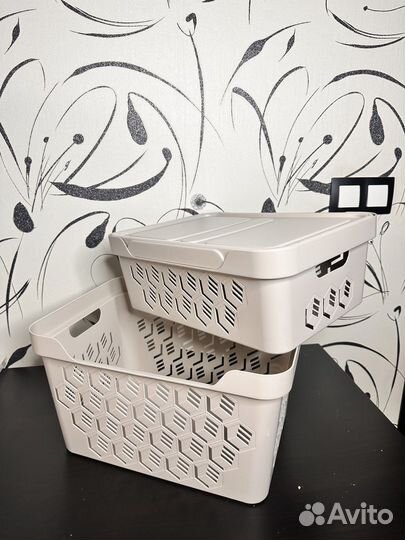 Контейнеры пластиковые ящики для хранения корзинка