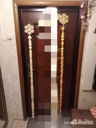 Посох деда мороза 2 шт