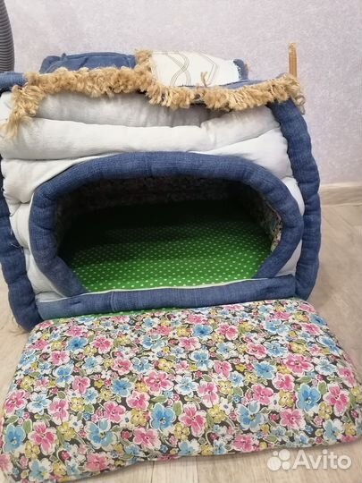 Лежанка домик для собаки