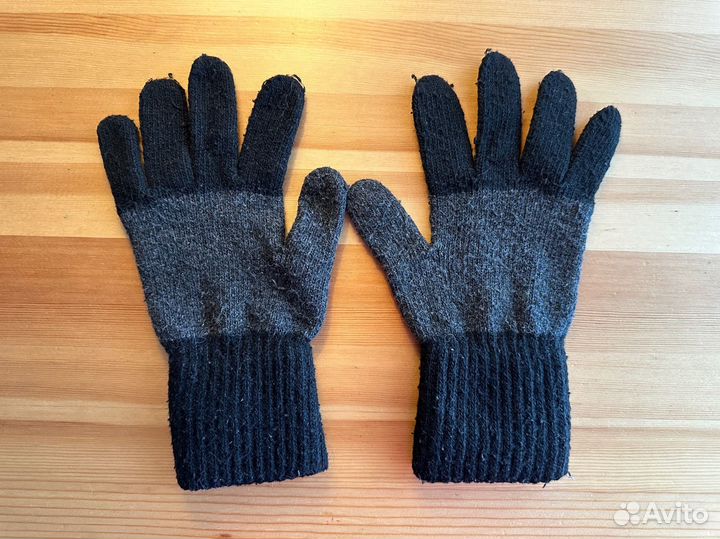 Детские перчатки серые