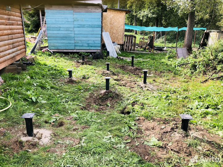 Винтовые сваи под ключ установка