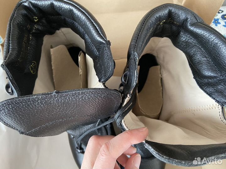 Берцы высокие на кожаной подкладке вид А