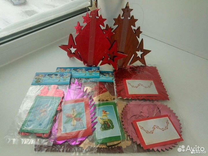 Ёлочные игрушки СССР Гирлянды. Новые. Канада