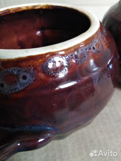 Керамические горшки для запекания 2шт