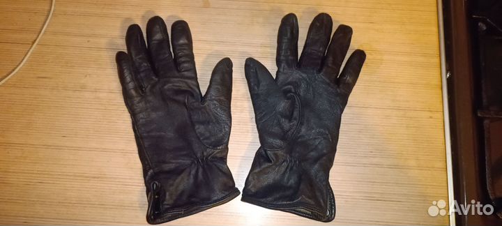 Перчатки женские кожаные размер s