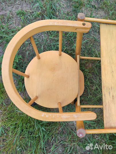 Стульчик для кормления раскладной дерево