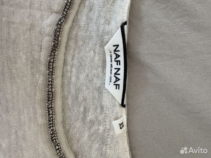 Футболка naf naf лен xs