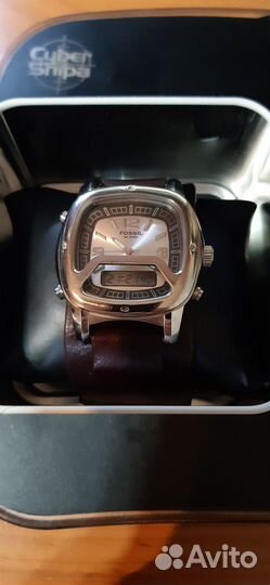 Часы fossil BQ-9232.С двойной индикацией