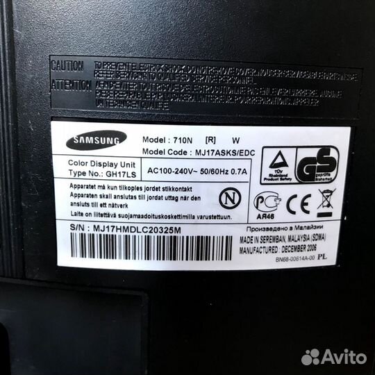Samsung SyncMaster 710N жк-монитор