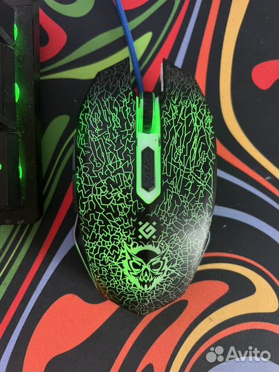 Игровая механическая клавиатура bloody,мышка