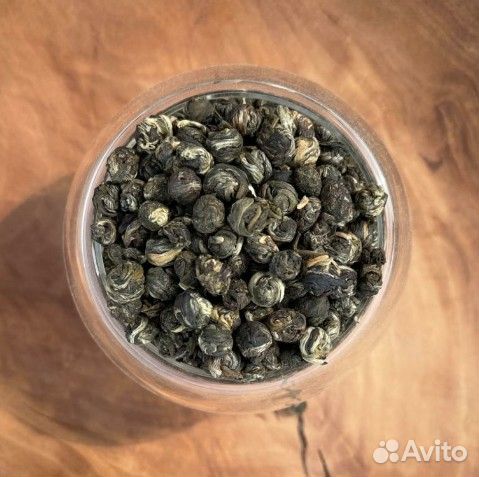 Жемчуг дракона с Жасмином, зеленый чай/ 50 гр