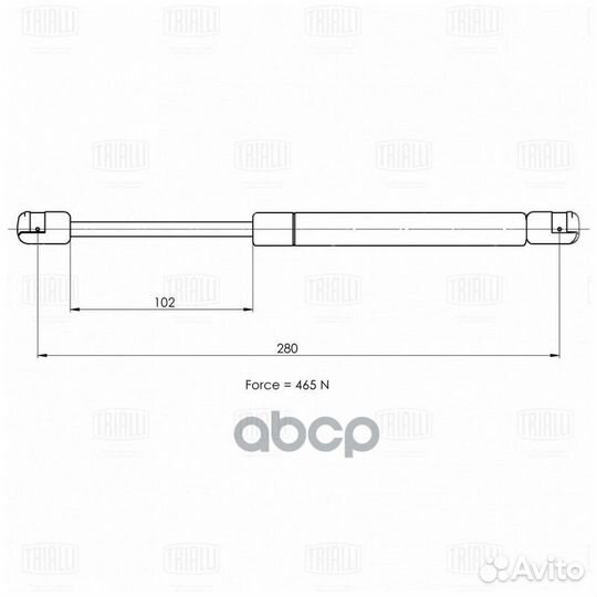 Амортизатор багажника ford focus I 98- седан gs