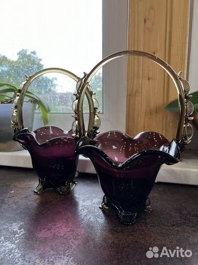 Корзина конфетница ваза СССР