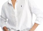 Льняная рубашка женская polo ralph lauren