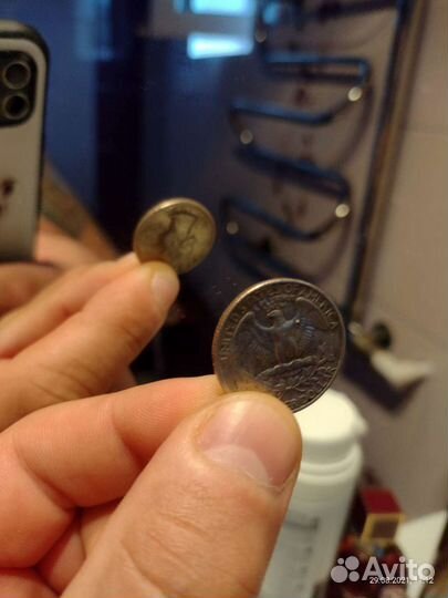 Quarter Dollar Liberty монета 1985 года