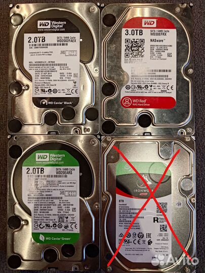 Western digital Seagate 8тб 3тб 2тб