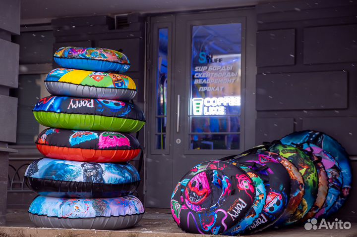 Горные лыжи и сноуборды, ватрушки в прокат