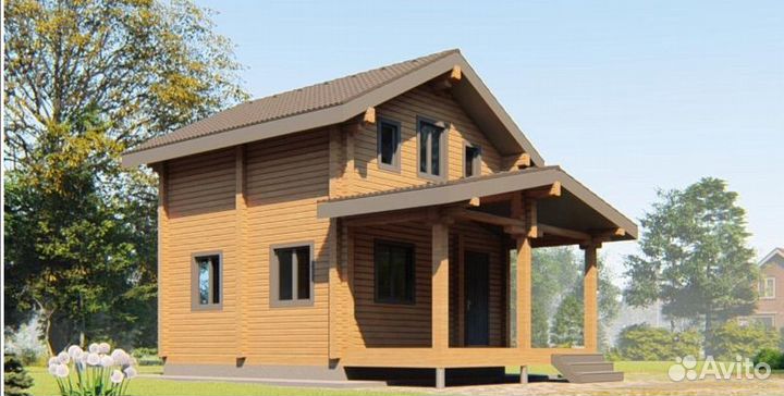 Готовый дом из профилированного бруса