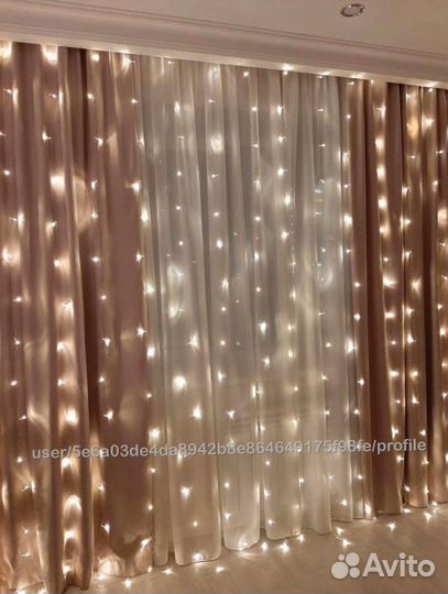 Гирлянда штора (Занавес )