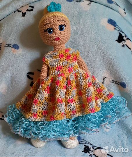 Вязаная авторская кукла Биана