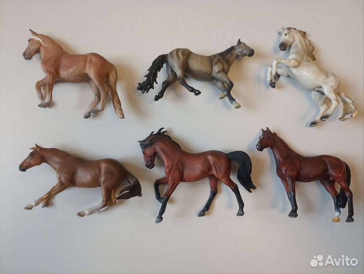 Фигурки лошадей Schleich, Papo, Collecta