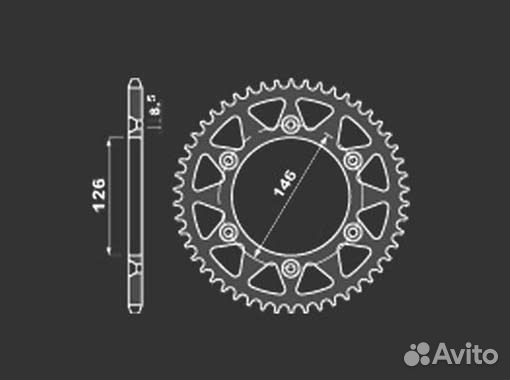 Звезда задняя PBR 808 40 F