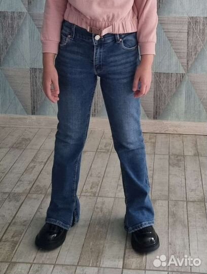 Джинсы для девочки 140