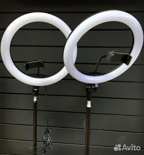Кольцевая лампа + Штатив напольный + Держатель