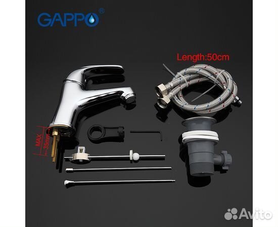 Смеситель для раковины gappo G1035