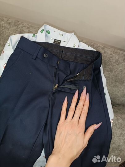 Брюки тёмно-синие 116 размер для мальчика