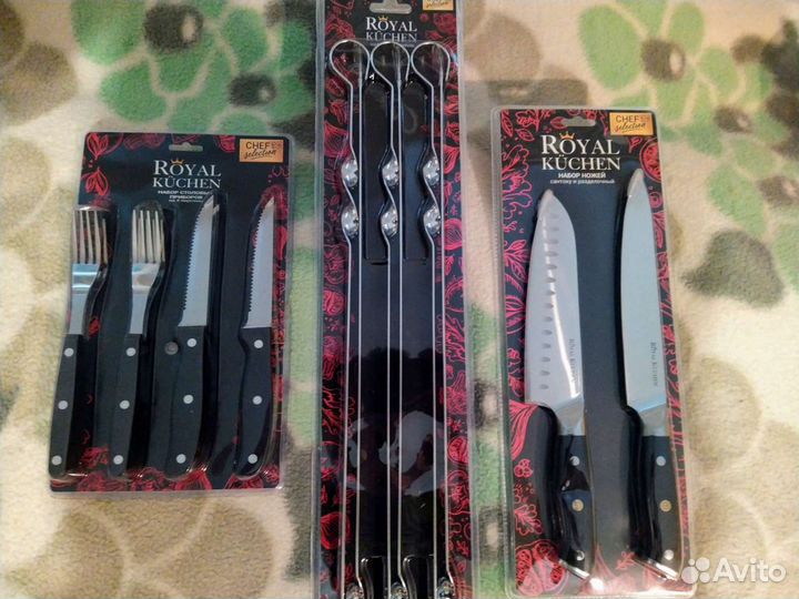 Набор шампуров и ножей