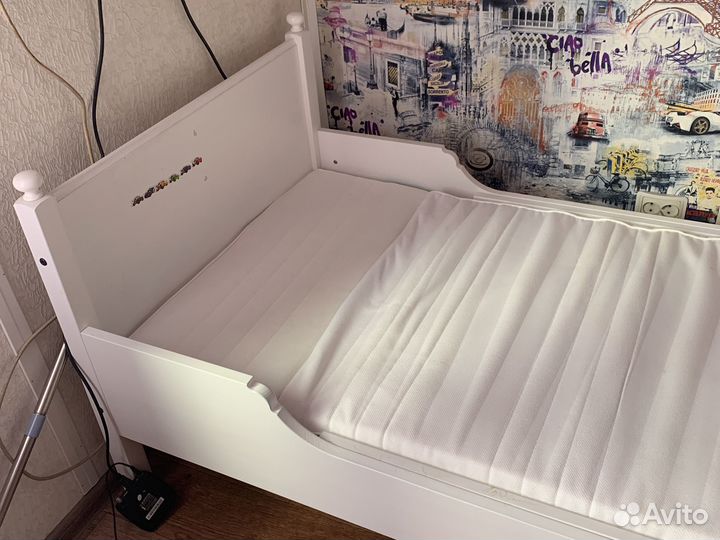 Детская кровать,удлиняющаяся до 160 см.экея