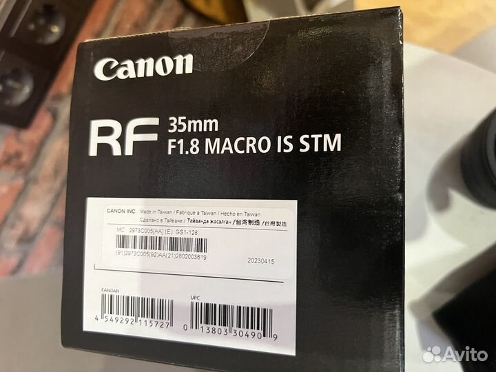 Объектив canon RF 35mm