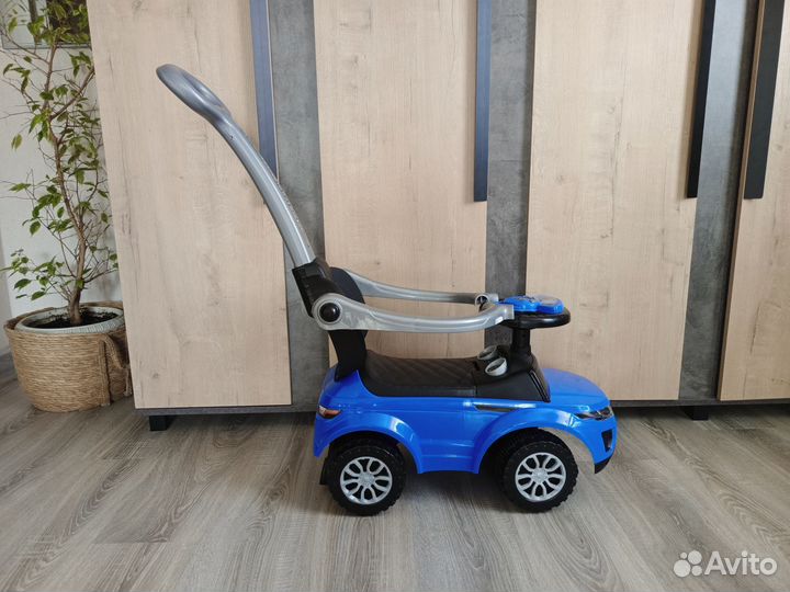 Машинка каталка толокар с ручкой