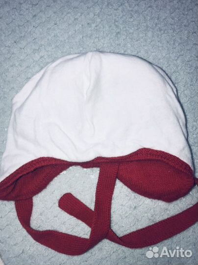 Шапка на флисе и шарф 50размер