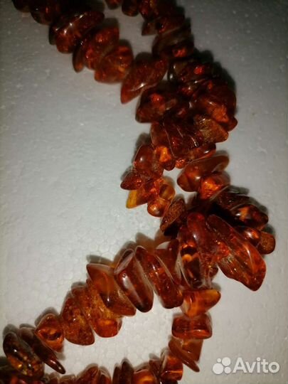 Бусы. Янтарь. 66 см. СССР