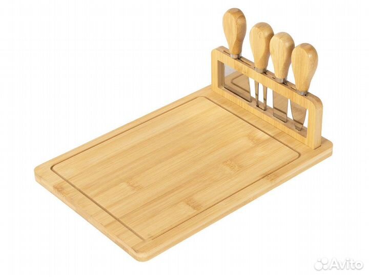 Набор для сыра из бамбука со съемной подставкой «C