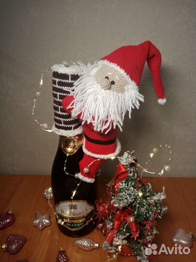 Дед мороз (чехол на бутылку)