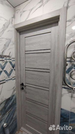Межкомнатные двери двустворчатые экошпон
