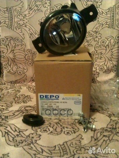 Фара противотуманная L 551-2008L-UE Depo