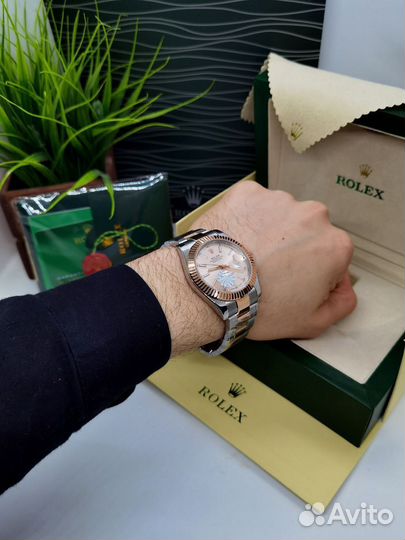 Роскошные мужские часы Rolex на гарантии