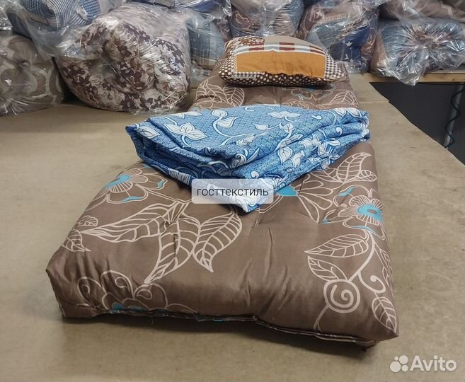 Матрас, подушка, одеяло. Комплект 3в1. Доставка