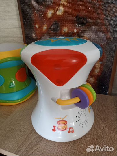 Детский музыкальный барабан fisher price