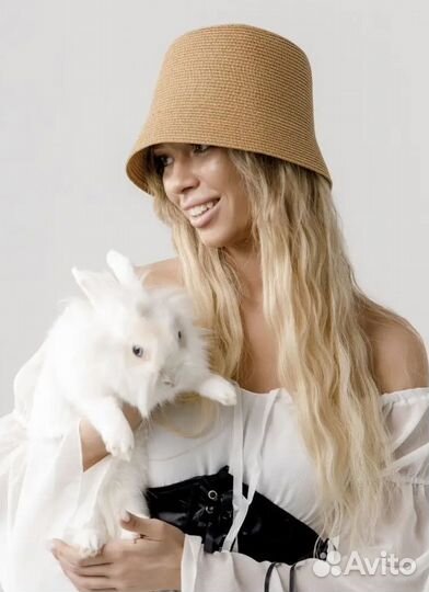 Панама из рафии папирус Новая