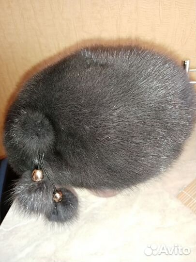 Берет натуральный мех