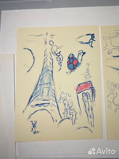 Марк Шагал Литография 1965 Опера